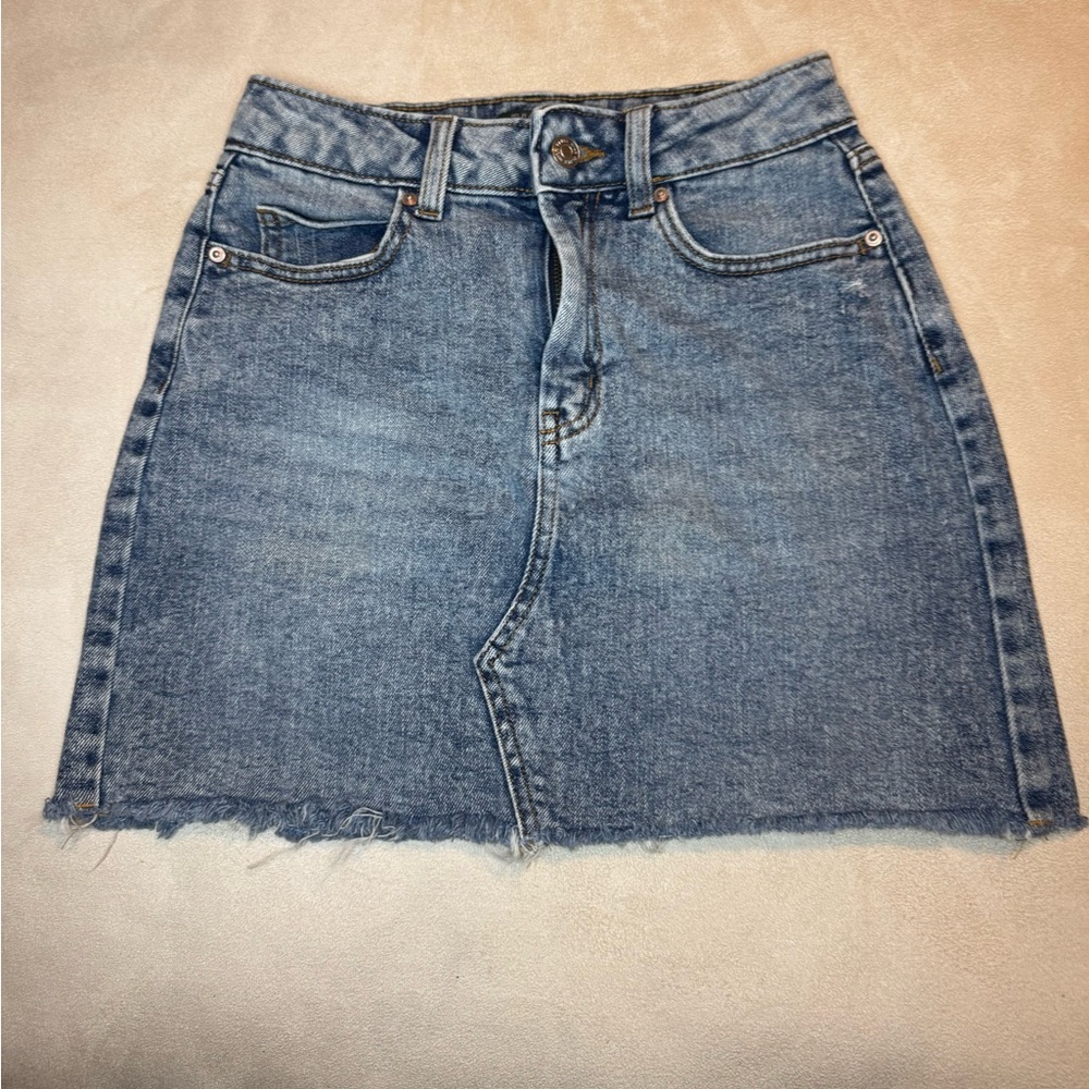 Wild Fable Light Blue Denim Mini Skirt